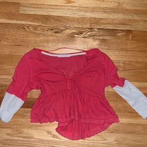 Free people long sleeve layered top